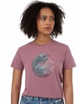 Tentree Portal Kelp T-Shirt Women dam-T-shirt Dusky Orchid/North Sea-2452 XS - Fri frakt