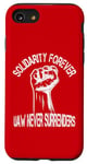 Coque pour iPhone SE (2020) / 7 / 8 L'UAW Strike Red Tee Syndicat des travailleurs unis de l'automobile (UAW Strong)