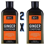 The Ginger Shampoo for Smooth Shiny Hair 400ml Ginger Conditioner 2x