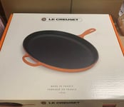 Le Creuset Signature Cast Iron Oval 40cm Skillet -Cerise (New)