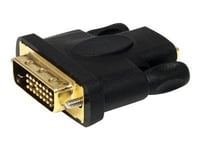 StarTech.com Adaptateur de câble vidéo HDMI vers DVI-D - F/M - HD vers DVI - Adaptateur convertisseur HDMI vers DVI-D (HDMIDVIFM) - Adaptateur vidéo - liaison double - HDMI femelle pour DVI-D...