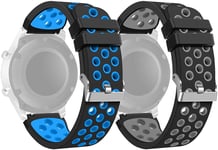 Abasic Strap compatible with TicWatch Pro/Pro 4G LTE / S2 / E2 Watch Band, Replacement Adjustable Bracelet Silicone Sports Strap (22mm, pattern 4)