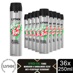Lynx Antiperspirant Deodorant Spray Africa The G.O.A.T. of Fragrance 250ml, 36Pk