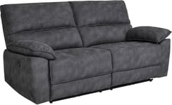 Skånska Möbelhuset Coventry 3-sits el-reclinersoffa grå microfiber