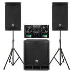 DJ PA System Package with Hercules DJ Controller - PD COMBO1500