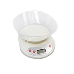 Electronic Wet and Dry Food Weighing Kitchen Scale with Mixing Bowl 5kg