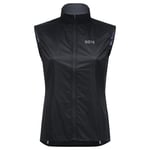 GORE WEAR Women's Running Vest Drive, GORE-TEX INFINIUM, Black, 34
