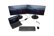 StarTech.com 2-ports multi-bildskärmsadapter - Mini DisplayPort till 2x DisplayPort MST-hubb - Dubbel 4K 30 Hz - Video-splitter för utökat skrivbordsläge endast i Windows stationära datorer - mDP 1.2 till 2x DP - linjedelare för video - 2 portar