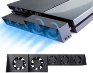 PS4 Refroidisseur Ventilateur, de Refroidissement USB Externe de Auto Contrôle de la Température pour PlayStation 4 CUH-1xxx