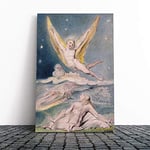 Big Box Art Canvas Print Wall Art William Blake Night Startled by The Lark | Mounted & Stretched Box Frame Picture | Home Decor for Kitchen, Living Room, Bedroom, Hallway, Multi-Colour, 24x16 Inch