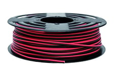 Rouleau de Câble Électrique de 100 m | Parallèle | Section 2 x 0,75 mm2 | Couleur Noir et Rouge