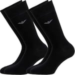 Emporio Armani Underwear Men's 2-Pack Short Socks, Onyx, TU (Pack of 2)