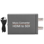3G HDMI Converter, Black Portable HDMI to 2-Way SDI Converter, Professional for Camera for SDI Editing System for Home Theater