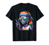 Funny Rainbow LGBT Gay Pride Trans Lesbian LGBT Gay Alien T-Shirt