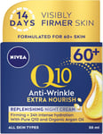 NIVEA Q10 Power 60+  Skin Anti-Wrinkle  Night Cream (50 Ml), anti Ageing Cream