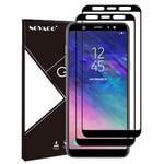 NOVAGO Compatible avec Samsung Galaxy A6 Plus 2018 /A8 Plus 2018 [Lot de 2] [Couverture Complète] Film Protection Ecran Vitre HD, [sans Bulles, Facile à Installer] Dureté 9H pour