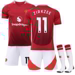 Manchester United Hemmafotbollströja Barn 2024-2025 Kit Nr. 11 Zirkzee 26