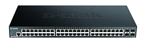D-Link DGS-1250-52X/E, 52-Port Layer 2/3 Smart Gigabit Switch (48x BaseT Port, 4X 10G SFP+) - Cordon d'alimentation UE Uniquement
