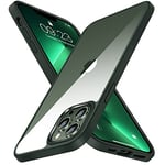 TENDLIN Coque Compatible avec iPhone 13 Pro Max Dos en Polycarbonate Rigide Transparent et Côtés en TPU Souple Etui Antirayures Ultra Fine Coque iPhone 13 Pro Max - Vert