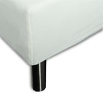 Formsydda lakan 200x200 cm - Off white - 100% bomull jersey - Dra-på-lakan för stor dubbelsäng