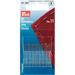 Prym Sewing Needles, Silver, No.11, 32 x 0,5 mm, 20 Stück, KTE