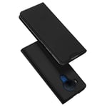 DUX DUCIS Case for Nokia 5.4, Slim Fit Flip Leather Magnetic Phone Case Cover with [Card Holder] [Kickstand] for Nokia 5.4 (Black)