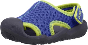 Crocs Swiftwater Sandal K, unisex-child Swiftwater Sandal K, Blue (Blue Jean/Navy), J1 UK (32-33 EU)