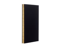 Skissbok A5 Leather Gold, Ofodrad, Bondat Läder, Svart/Guld