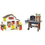 Smoby - Neo Friends House - Playhouse (2.1m tall) with accessories for kids & GARDEN KITCHEN - INCLUDES 43 ACCESSORIES