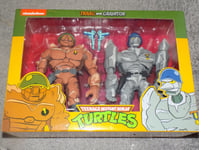 NECA General Traag and Lt. Granitor TMNT cartoon 2 action figures Brand new