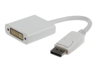 Cablexpert A-Dpm-Dvif - Dvi-Adapter - Displayport (Hane) Till Dvi-D (Hona) - 10 Cm - Vit