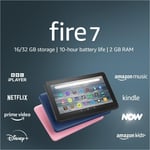 Amazon Fire 7 tablet | 7” display, 32 GB, latest model (2022 release), Black 