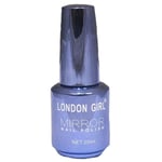 London Girl Mirror Chrome Metal Polish-blue Lavender