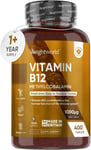 Vitamin B12 Tablets High Strength – 1000Mcg Vegan B12 Supplement – 400 Pure Meth
