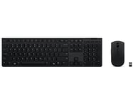 Lenovo Clavier et Souris sans Fil Rechargeable Professionnel - Allemand