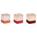 Fermob Cuub Ljuslykta 3-Pack, Röd Aluminium