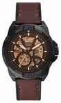 Fossil ME3219 Men's Bronson Automatic | Brown Skeleton Dial Watch / Male