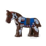 LEGO Animals Mini Figure - Horse with Blue Blanket