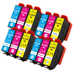 12 C/M/Y Printer Ink Cartridges XL for Epson Expression Photo XP-6000 & XP-6100