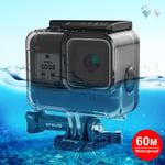 Boitier étanche GoPro Étui de plongée 60m pour la sous-marine avec boîtier de protection bouton souple GoPro HERO8 noir