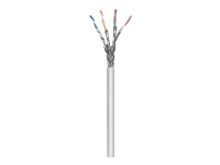 goobay - Samlet kabel - 50 m - SFTP, PiMF - CAT 6a - halogenfri, innendørs, rund, flertrådet - grå