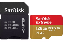 Sandisk 128GB Extreme Micro SD XC 4K A2 SDXC Card For GoPro Hero 10 160MB/s