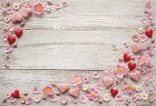 HD 7x5ft Photography Backdrop Spring Daisy Lace Pink Flower February 14 Valentine s Day Retro Wooden Plank Background for Party Kid Baby Adult Portrait Photo Booth Shoot Vinyl Studio Props