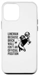 iPhone 12 mini Lineman Brick Wall Official Position Funny Football Case