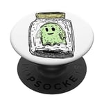 PopSockets Rick and Morty - Ghost in a Jar T-Shirt PopSockets PopGrip: Swappable Grip for Phones & Tablets