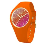 Ice-Watch - ICE glitter Orange summer - Montre orange pour femme avec bracelet en plastique - 022574 (Samall +)