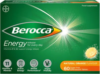 Berocca Energy Effervescent Tablets Including B Vitamins, Magnesium & Zinc - Vit