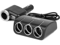 Fördelare För Cigarettändaruttag Med Laddare Och Glödtråd 12V 24V 120W 80Cm Amio-04360
