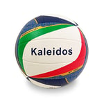MONDO Sport Beach Volley BV-1000 Ballon de Jeu en Cuir synthétique Souple Taille 5 en intérieur Blanc, Rouge, Vert, Bleu - 13678