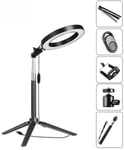 AJH LED Ring Light Stand, Ring Light with Stand and Phone Holder, Camera Photo Video Lighting Kit, for YouTube Instagram Video, Photography